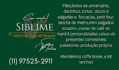 Siblime Pães Delícias Artesanais